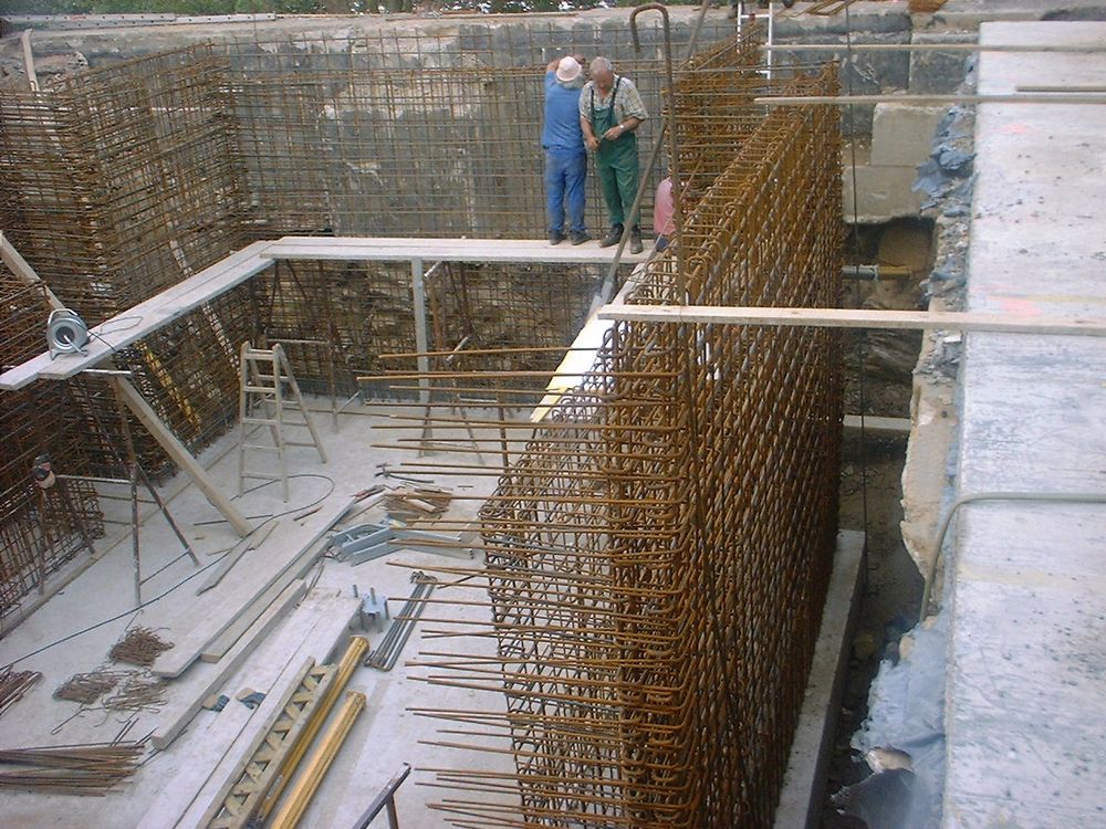Bewehrung für ein Stahlbetonbauwerk